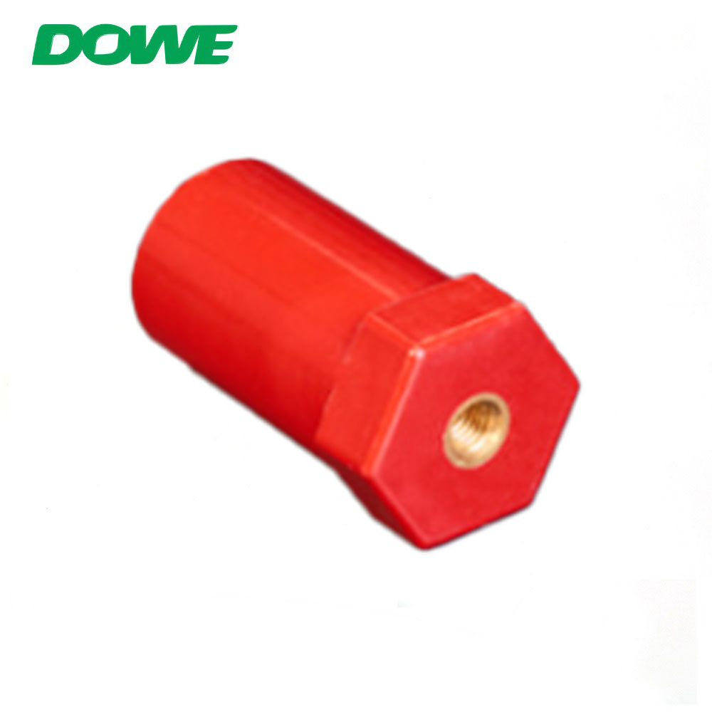 DOWE SB20X45 DMC SMC SB Copper M5 Standoff Bus Bar Insulator Red Resin Enhanced Water Resistant