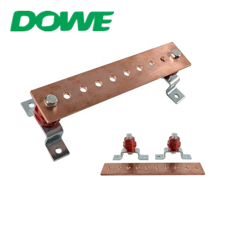 DOWE High Quality Solid Copper Grounding Busbar D30 High Tension